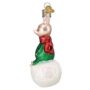 Piglet On Snowball Glass Ornament – Old World Christmas